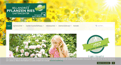 Desktop Screenshot of pflanzen-ries.de