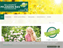 Tablet Screenshot of pflanzen-ries.de
